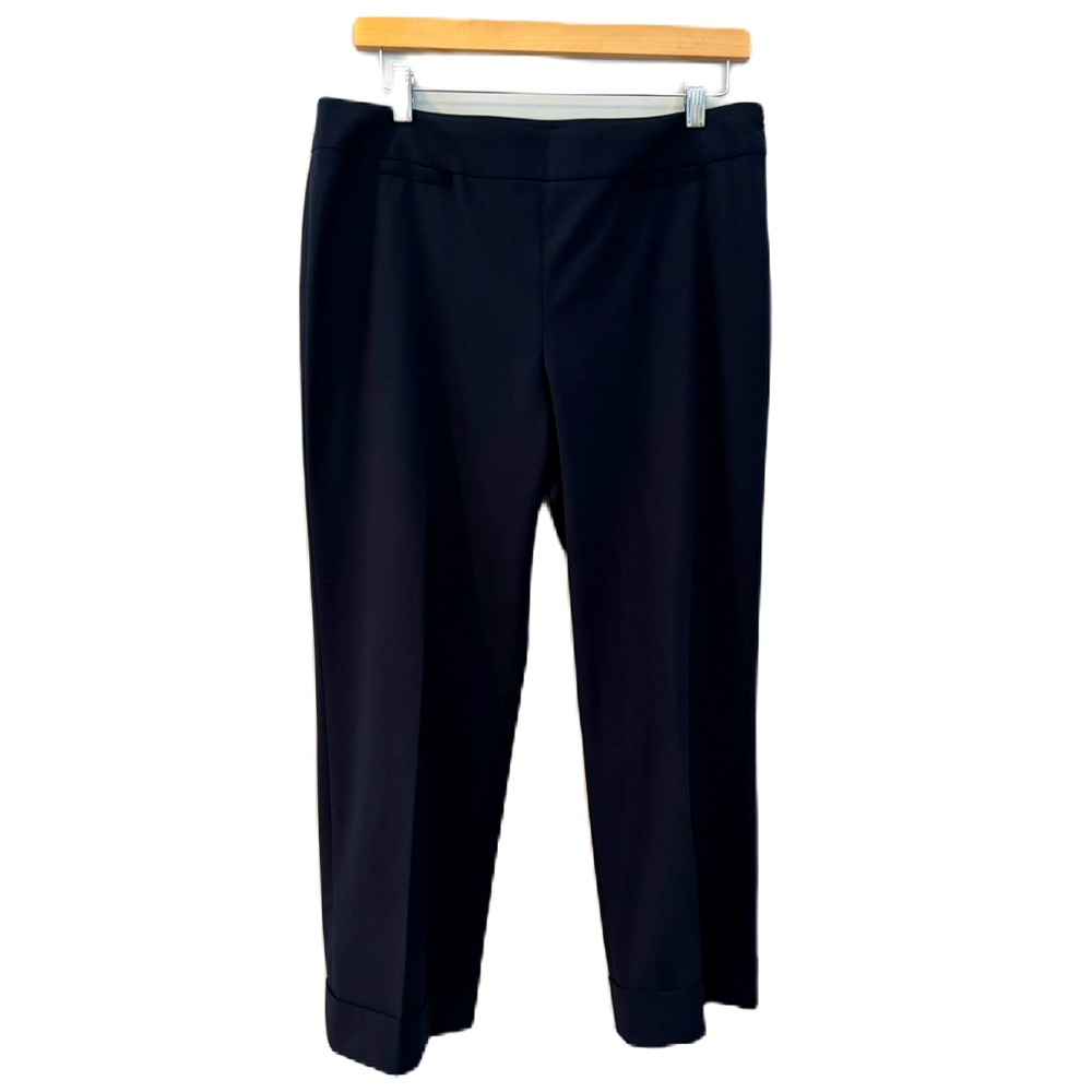 Ann Taylor Loft Navy Marisa Cropped Capri Dress Pants Size 8